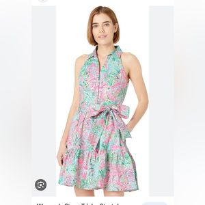 Lilly Pulitzer Trisha Stretch Shirtdress - Size 6
